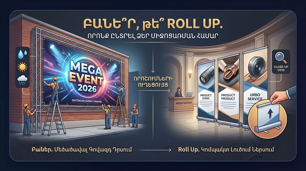 Բանե՞ր, թե՞ Roll Up․ որն ընտրել ձեր միջոցառման համար